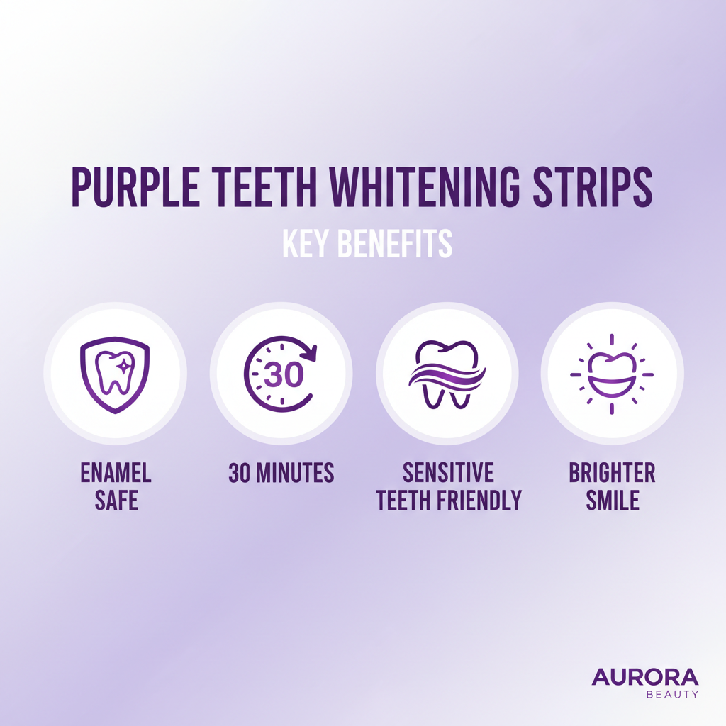 Purple Teeth Whitening Strips - Key Benefits
