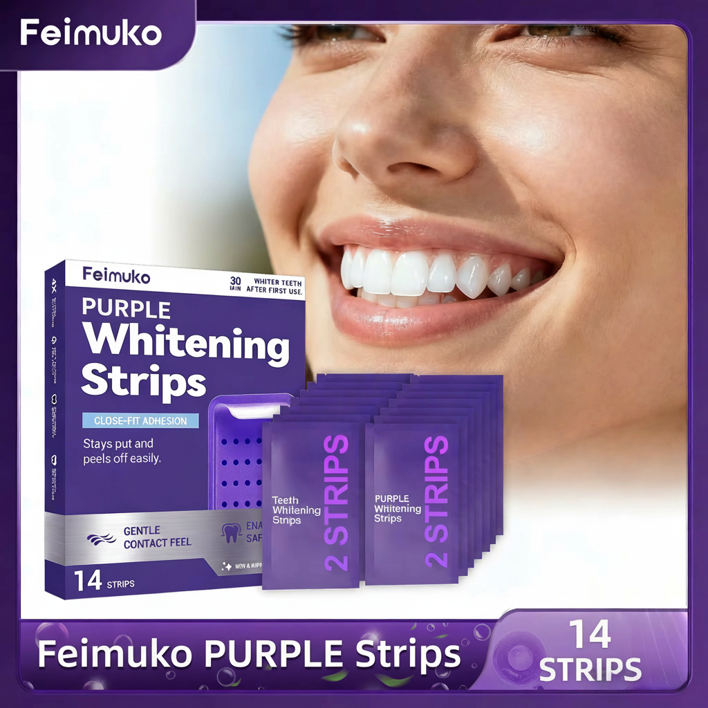 Purple Teeth Whitening Strips